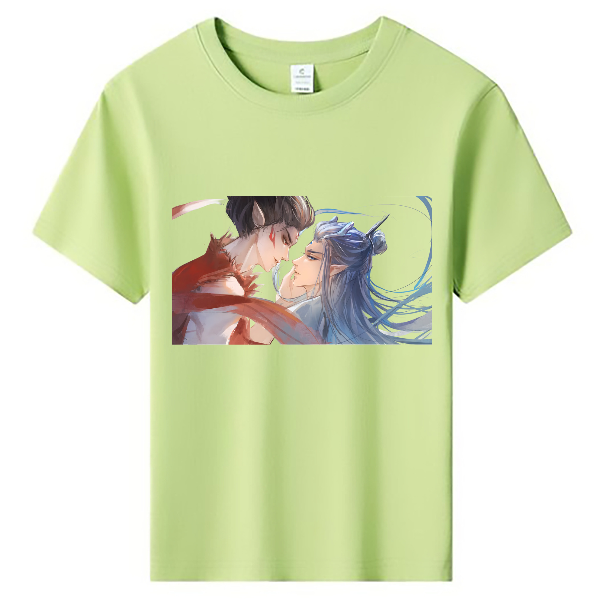 （画像用） Ne Zha 2 ナタ 魔童の大暴れ 綿100％キッズTシャツ（フロントプリント）
